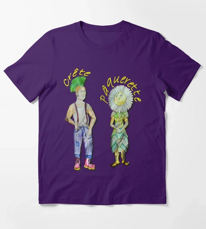 Daisy Crest T-Shirt Purple