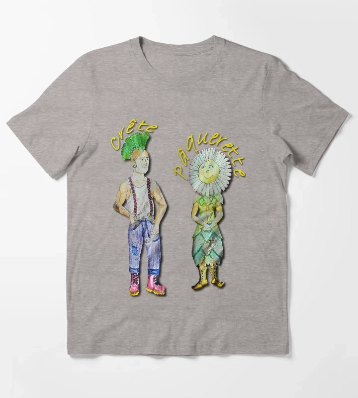 Daisy Crest T-Shirt Heather Grey