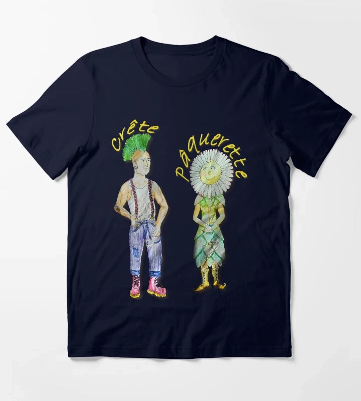Daisy Crest T-Shirt Navy