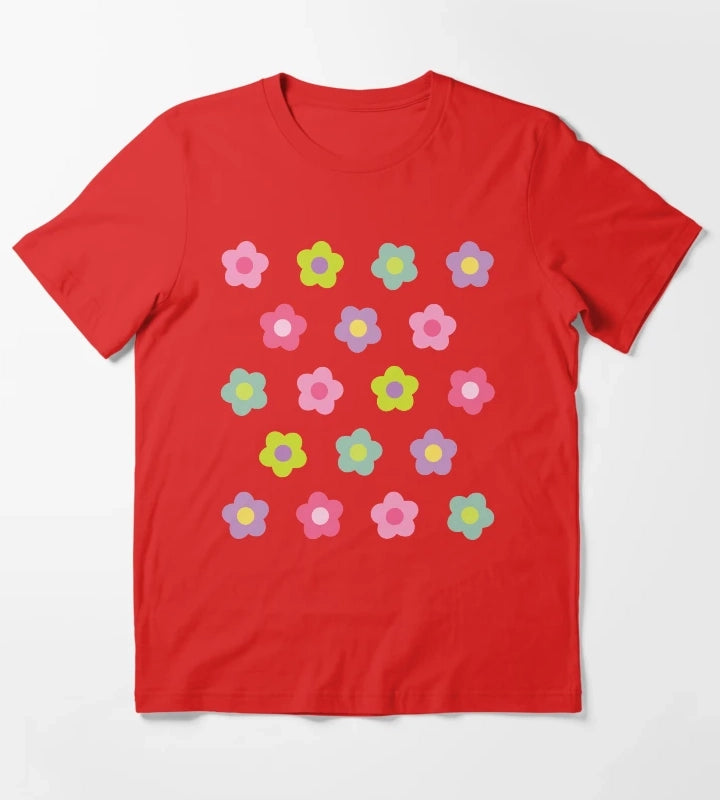 Daisy Daisy Pink T-Shirt Red