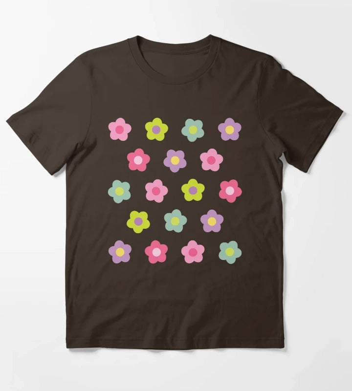 Daisy Daisy Pink T-Shirt Brown