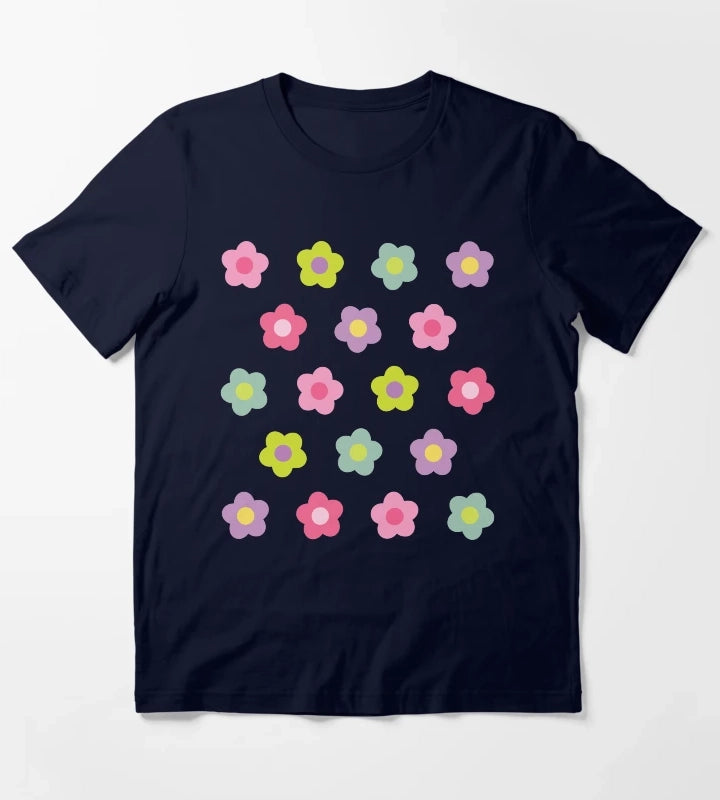 Daisy Daisy Pink T-Shirt Navy