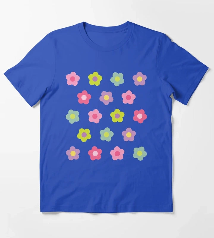 Daisy Daisy Pink T-Shirt Blue