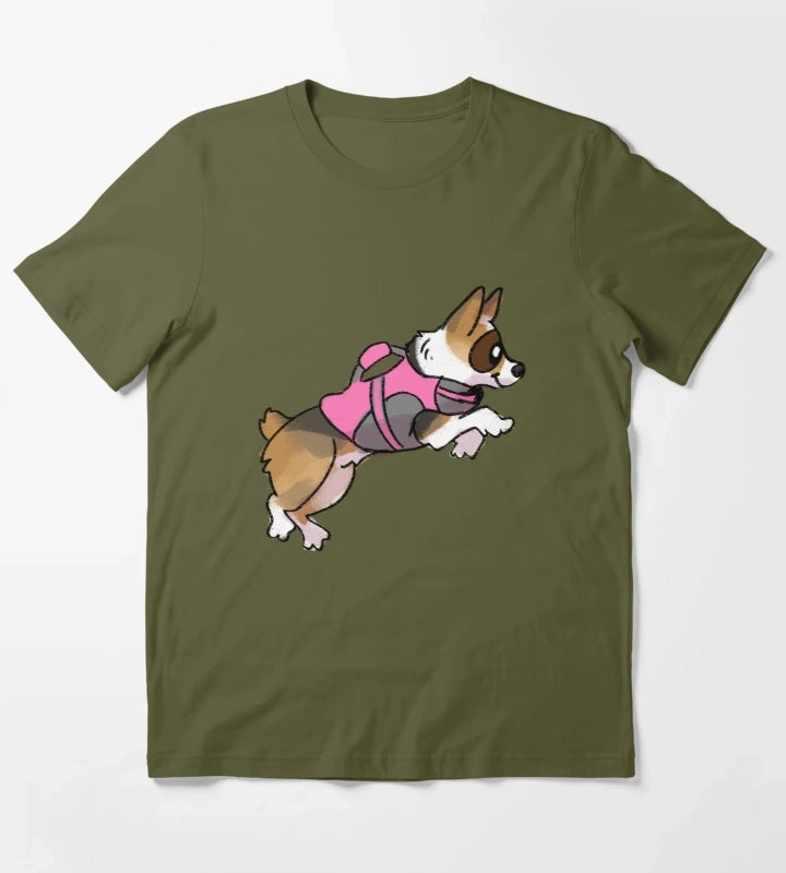 Daisy Diving T-Shirt Olive Green