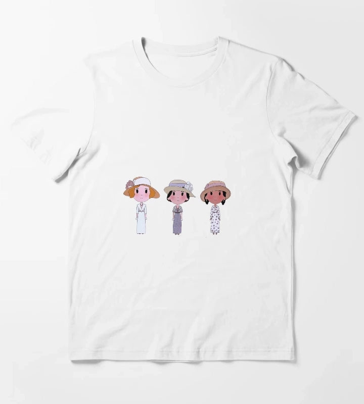 Daisy Downton Abbey Sticker T-Shirt White