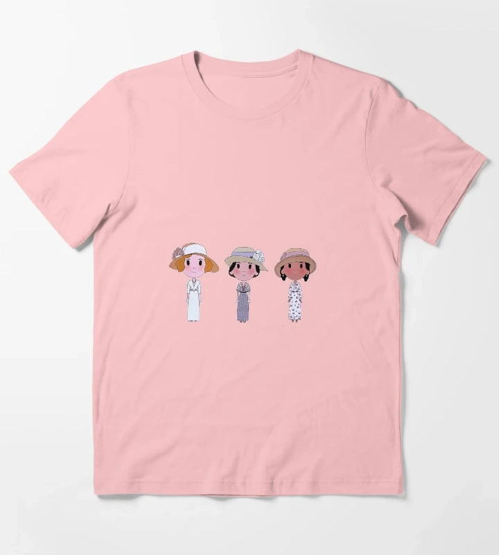 Daisy Downton Abbey Sticker T-Shirt Dark Grey