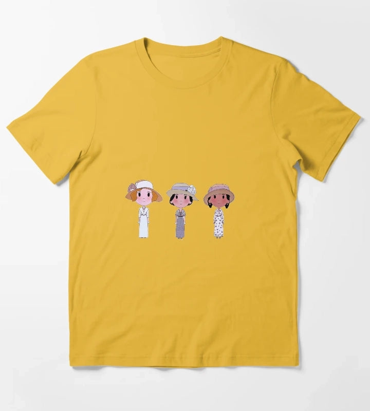 Daisy Downton Abbey Sticker T-Shirt Yellow