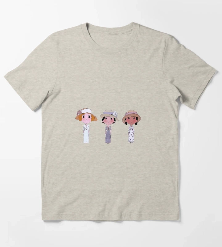 Daisy Downton Abbey Sticker T-Shirt Cream