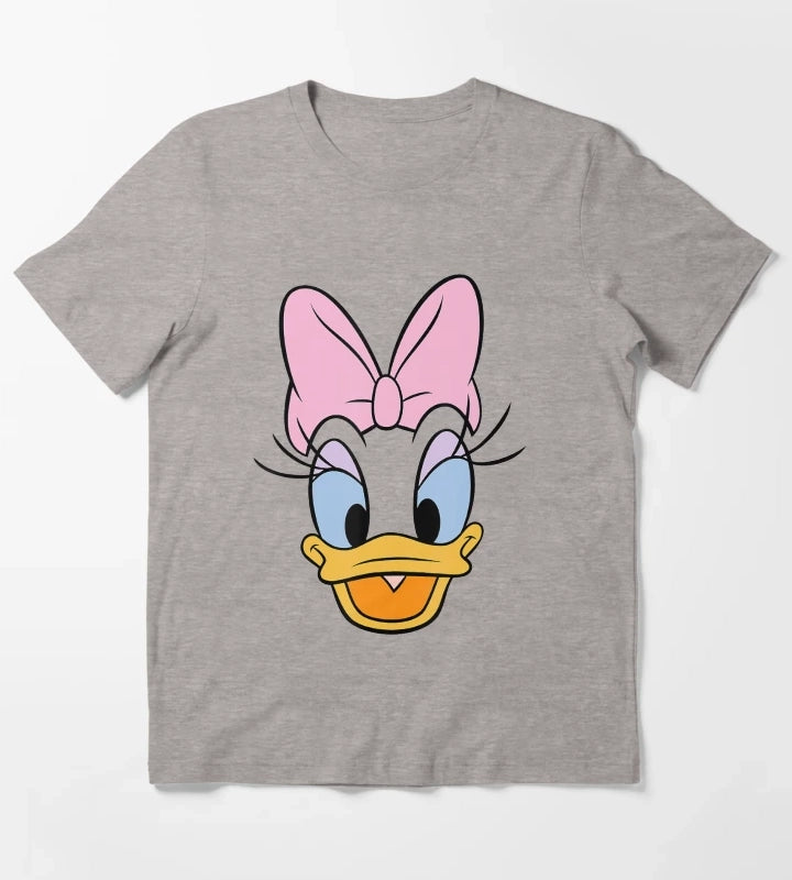 Daisy Duck Big Face T-Shirt Heather Grey