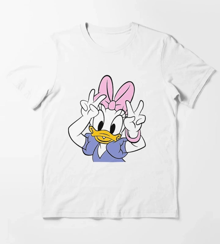Daisy Duck Say Hi Cute T-Shirt White