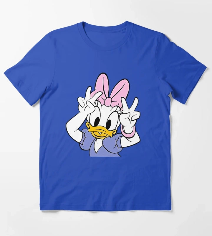 Daisy Duck Say Hi Cute T-Shirt Blue