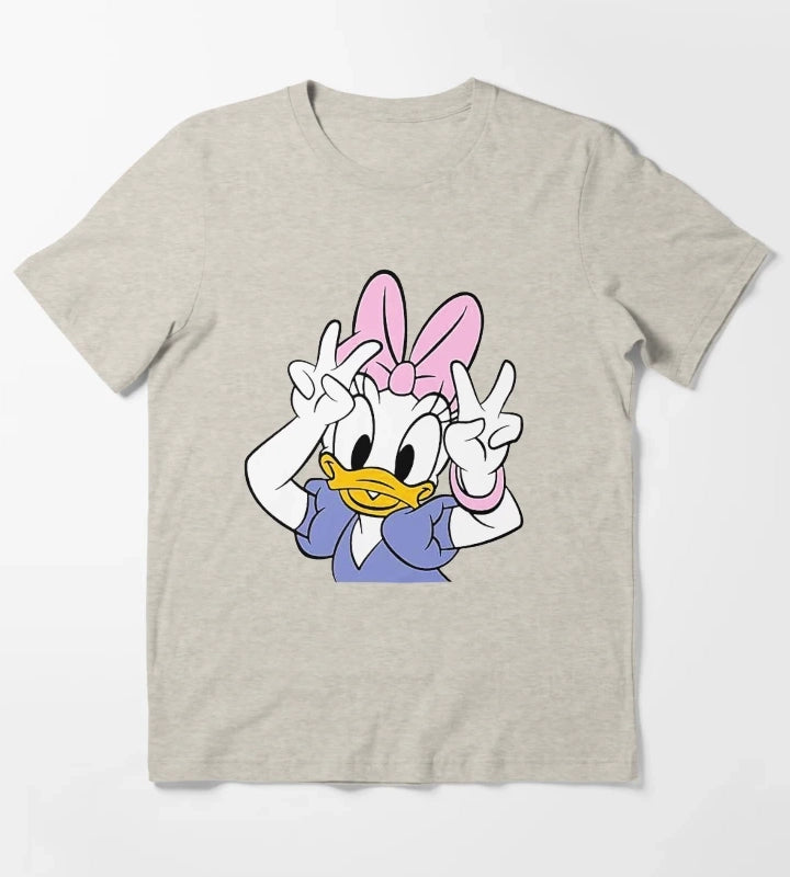 Daisy Duck Say Hi Cute T-Shirt Cream