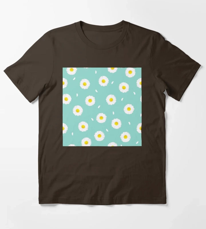 Daisy Floral Arrangement T-Shirt Brown