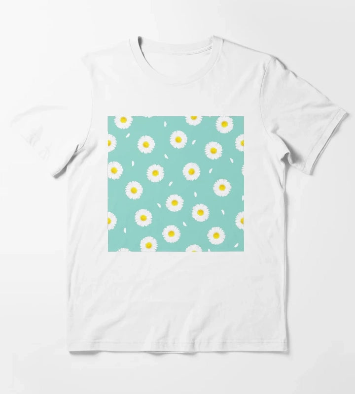 Daisy Floral Arrangement T-Shirt White