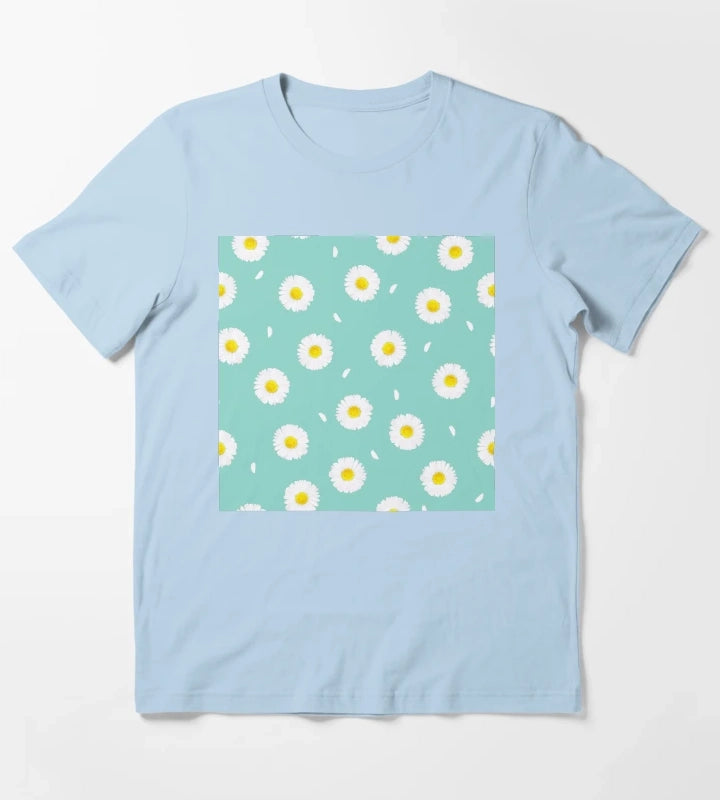 Daisy Floral Arrangement T-Shirt Sky Blue