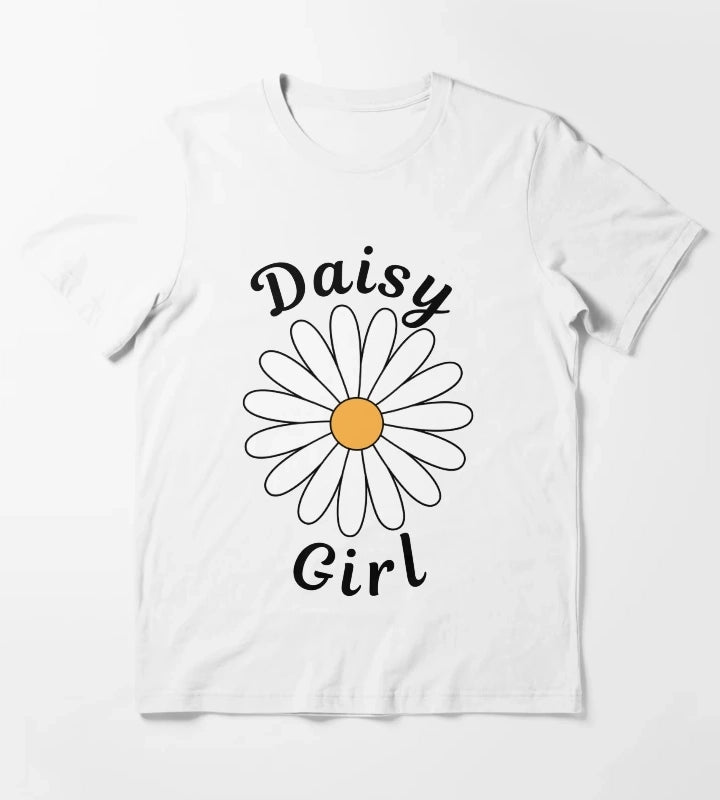 Daisy Girl Design for Those That Love Daisies T-Shirt White