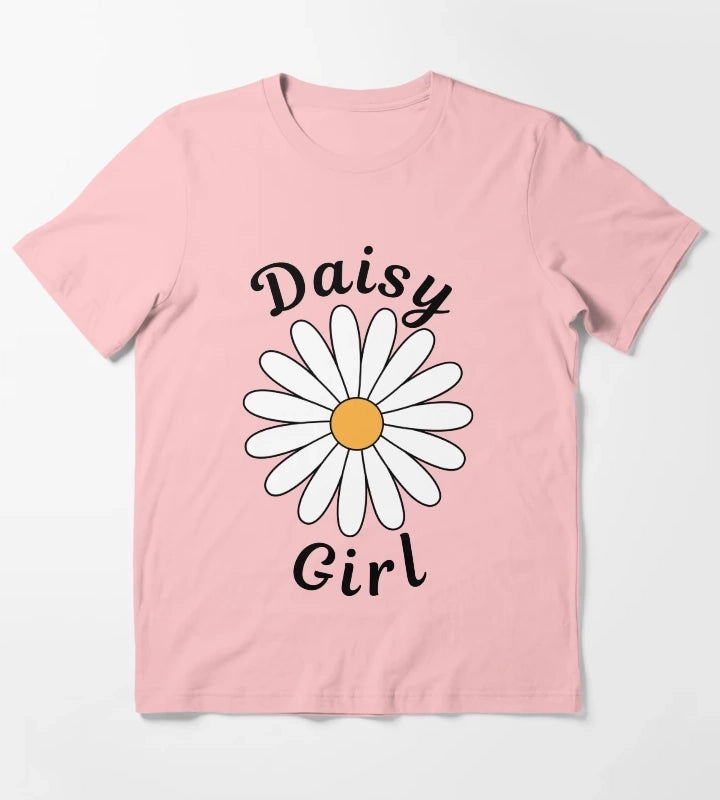 Daisy Girl Design for Those That Love Daisies T-Shirt Dark Grey