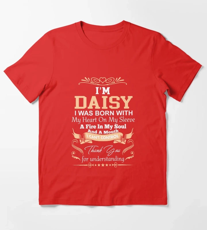 Daisy Girl Name Definition T-Shirt Red