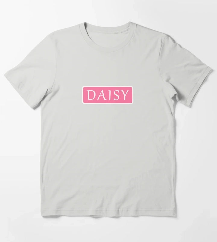 Daisy Girls Name T-Shirt Light Grey