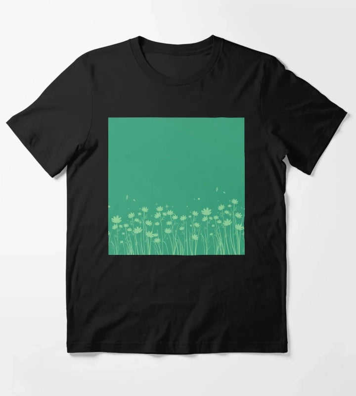 Daisy Green Pattern T-Shirt