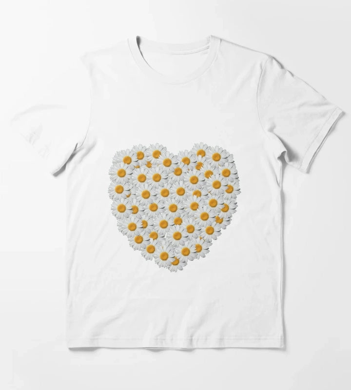 Daisy Heart T-Shirt White