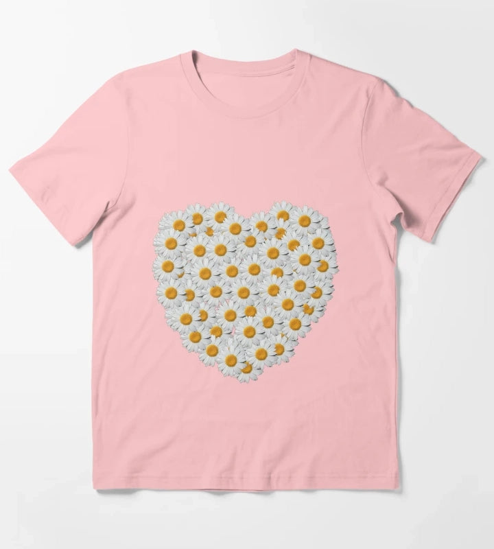 Daisy Heart T-Shirt Dark Grey