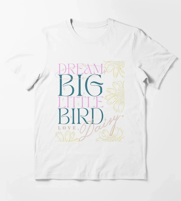 Daisy Jones And The Six Art Dream Big Little Bird T-Shirt White