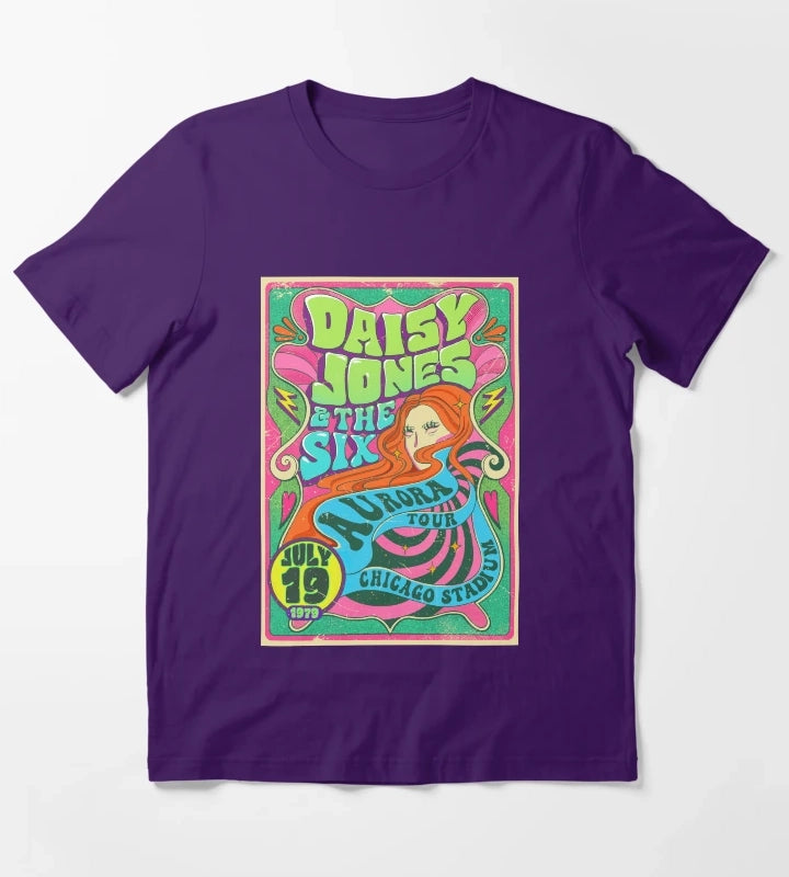 Daisy Jones The Six Concert Poster T-Shirt Purple