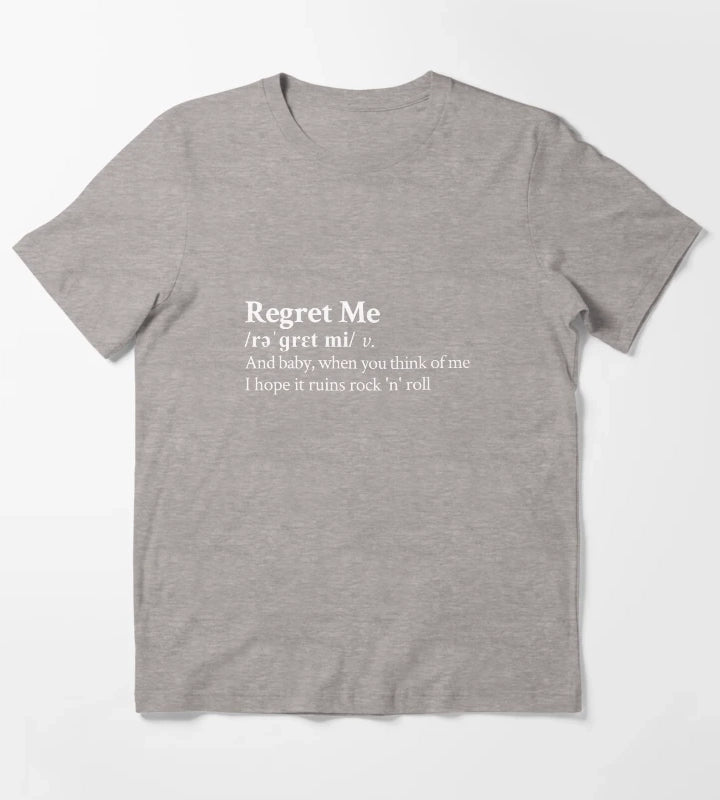 Daisy Jones The Six Riley Keough Aesthetic Quote Lyrics Black T-Shirt Heather Grey