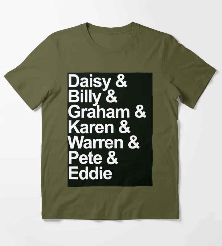 Daisy Jones and The Six T-Shirt Olive Green