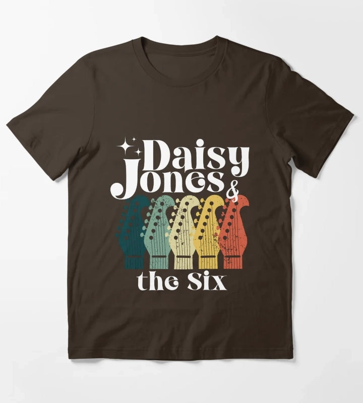 Daisy Jones and the Six band design T-Shirt Brown