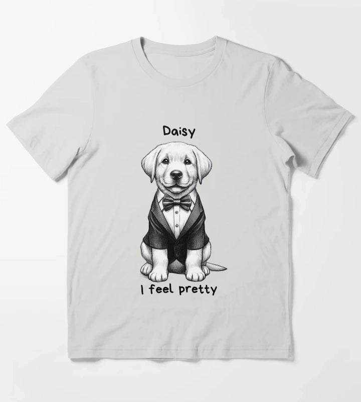 Daisy Labrador Retriever T-Shirt Light Grey