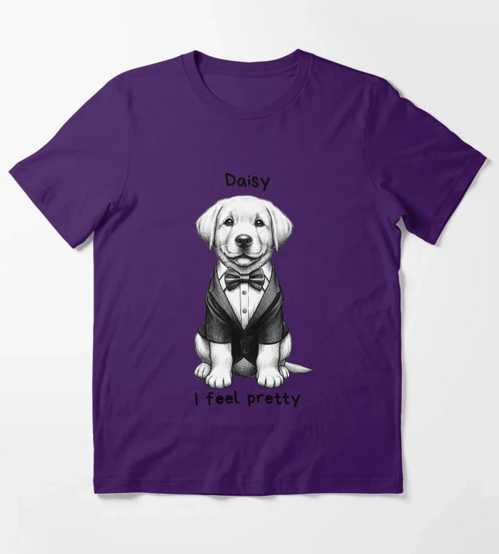 Daisy Labrador Retriever T-Shirt Purple