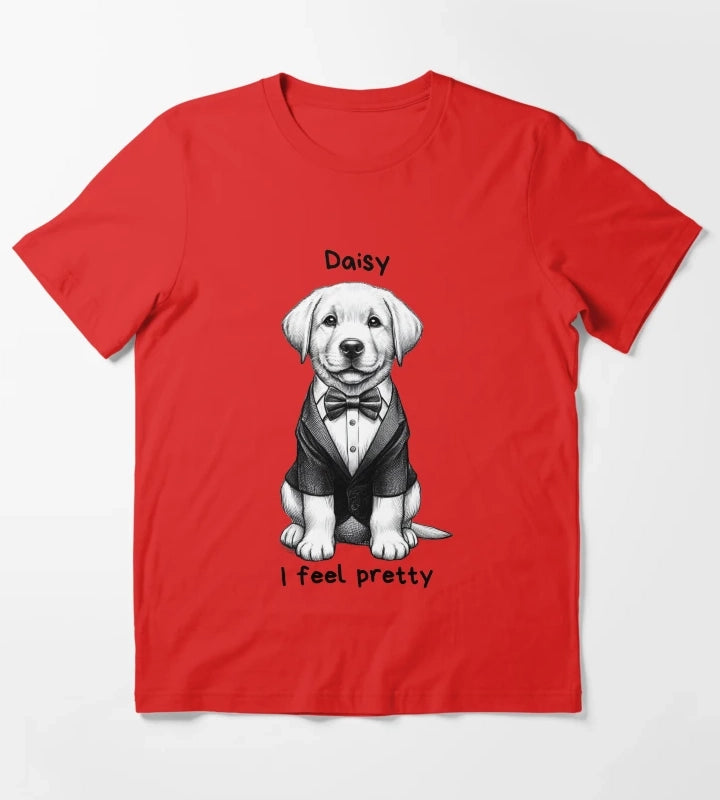 Daisy Labrador Retriever T-Shirt Red
