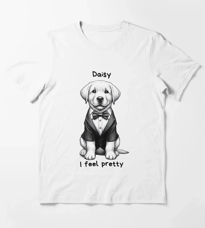 Daisy Labrador Retriever T-Shirt White