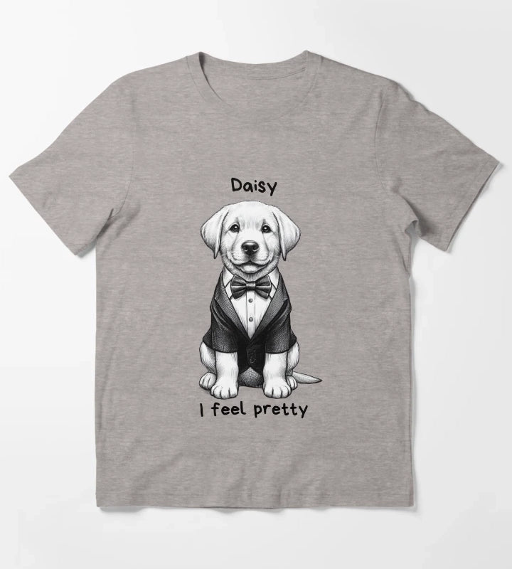 Daisy Labrador Retriever T-Shirt Heather Grey