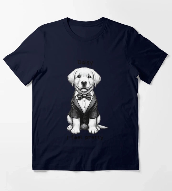 Daisy Labrador Retriever T-Shirt Navy
