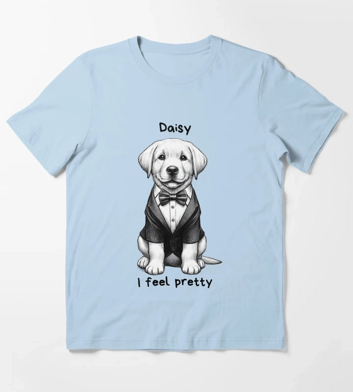 Daisy Labrador Retriever T-Shirt Sky Blue