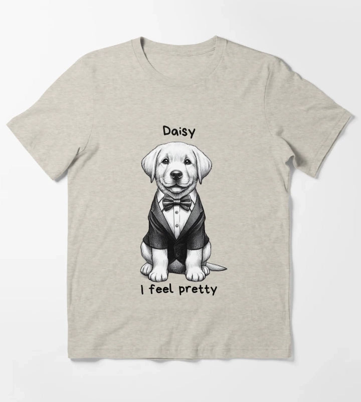 Daisy Labrador Retriever T-Shirt Cream