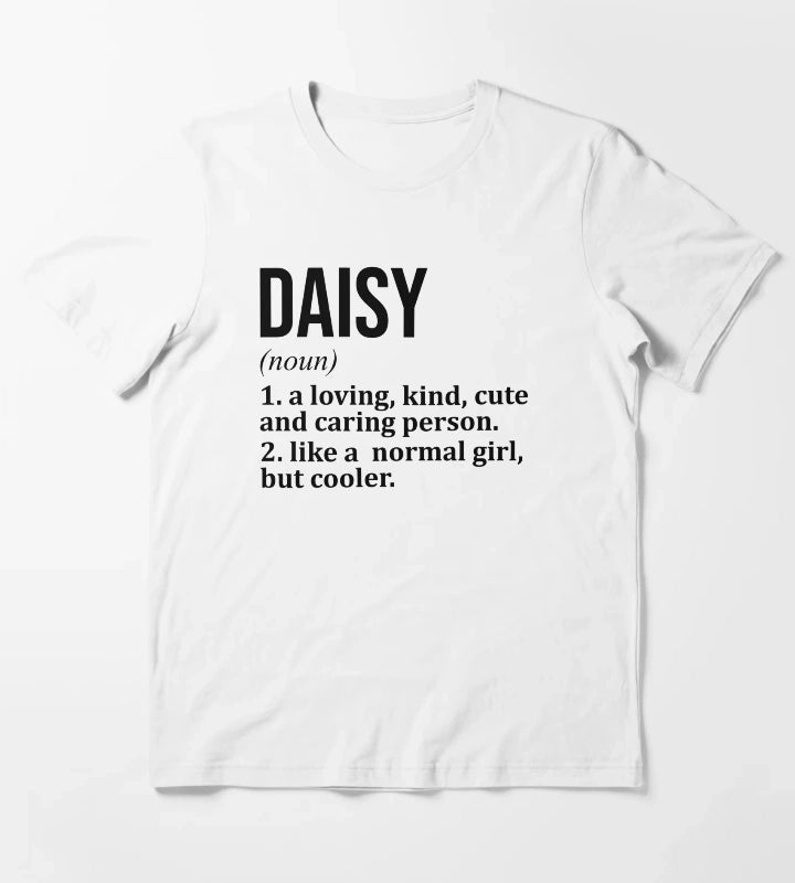 Daisy Name Definition T-Shirt White