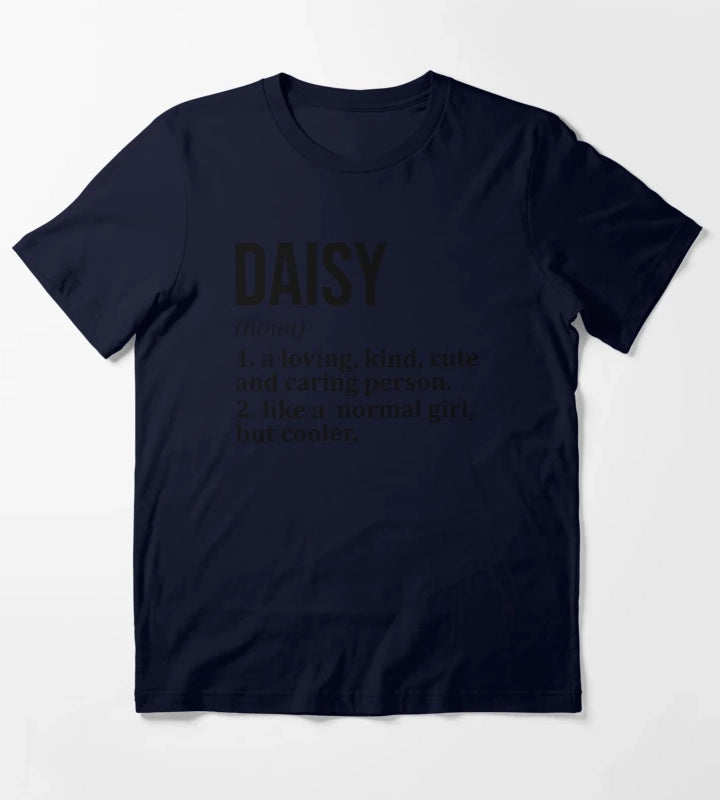 Daisy Name Definition T-Shirt Navy
