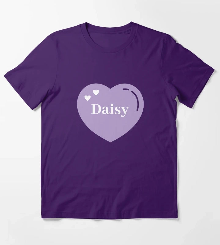 Daisy Name Girl Purple T-Shirt Purple