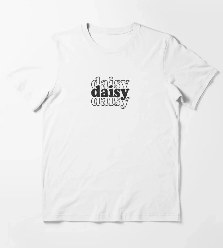 Daisy Name Personalized T-Shirt White