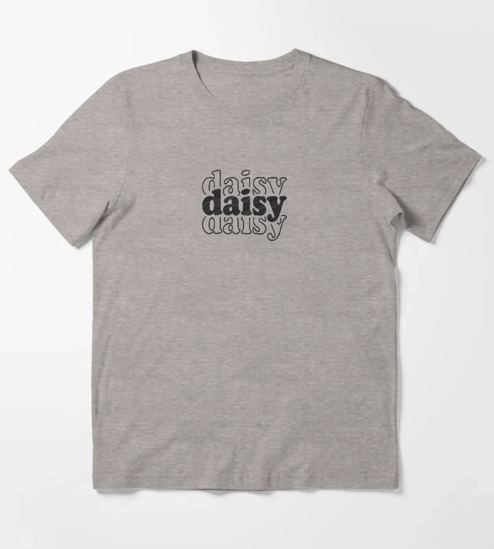 Daisy Name Personalized T-Shirt Heather Grey