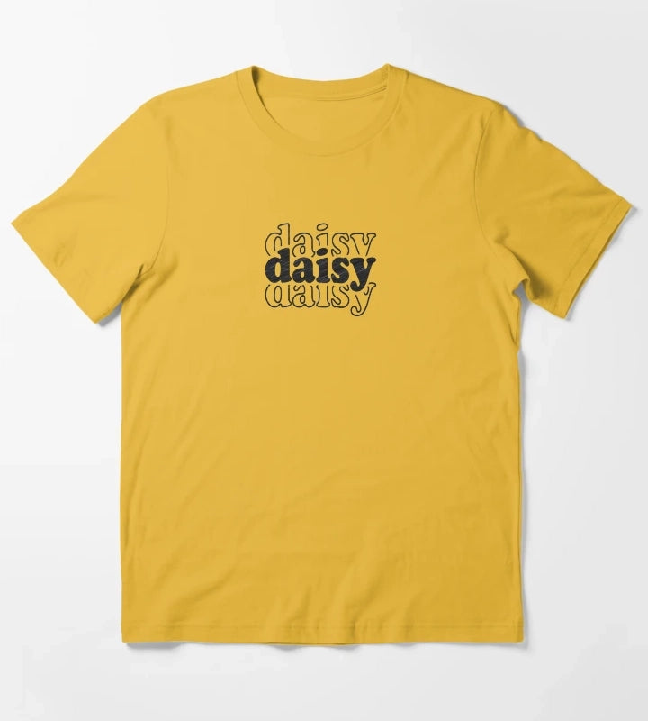 Daisy Name Personalized T-Shirt Yellow