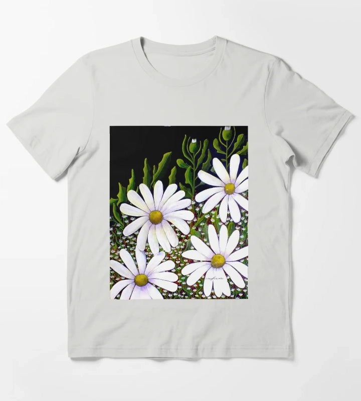 Daisy Patch T-Shirt Light Grey
