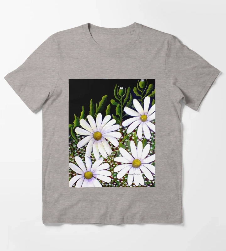 Daisy Patch T-Shirt Heather Grey