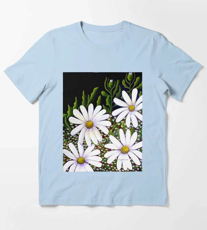 Daisy Patch T-Shirt Sky Blue