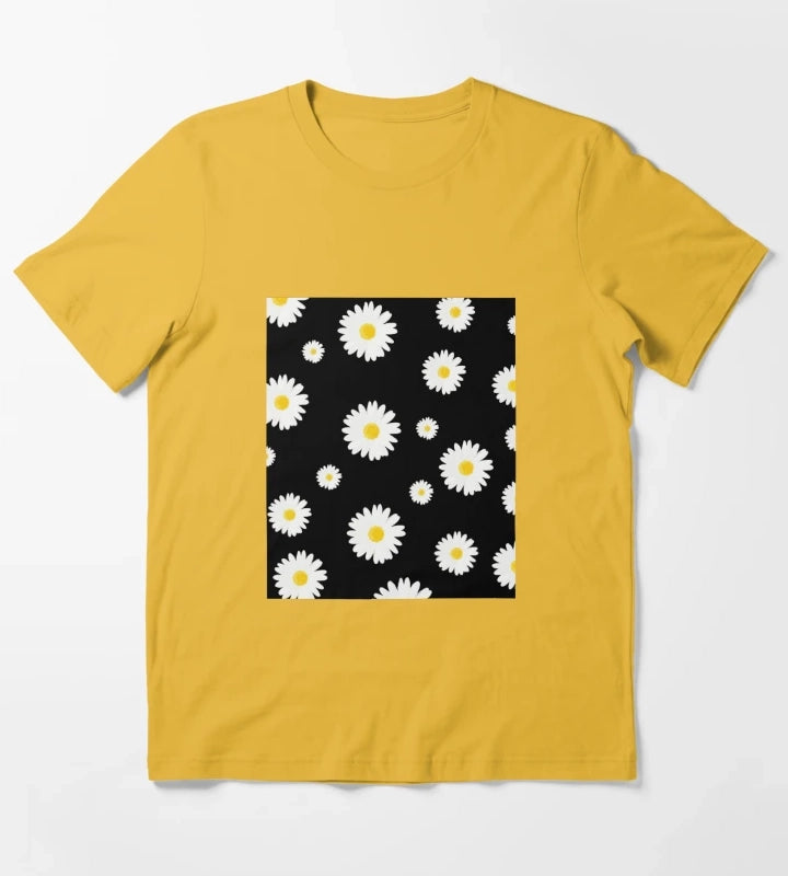 Daisy Patterns T-Shirt Yellow