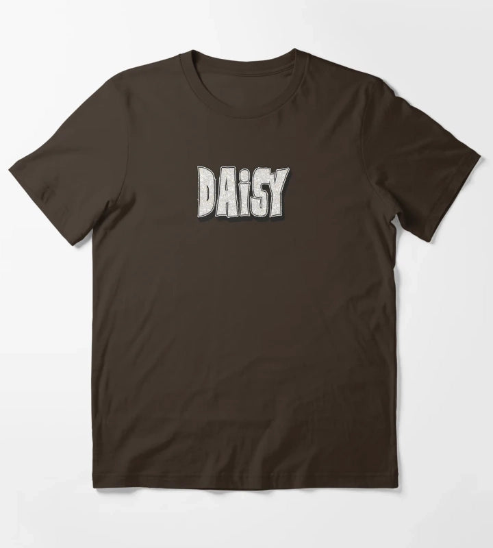 Daisy Personalized Cool Custom Name Design for Women and Girls T-Shirt Brown